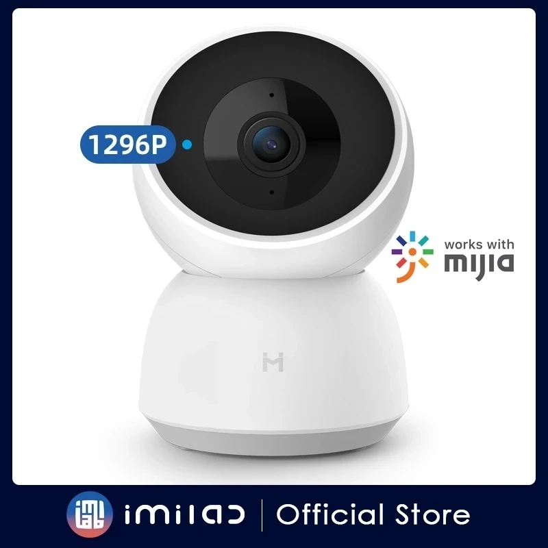 IMILAB Web Camera A1 3MP HD Baby Monitors 360° Panoramic Wireless IP Camera H.256 Full Color Home Security Device