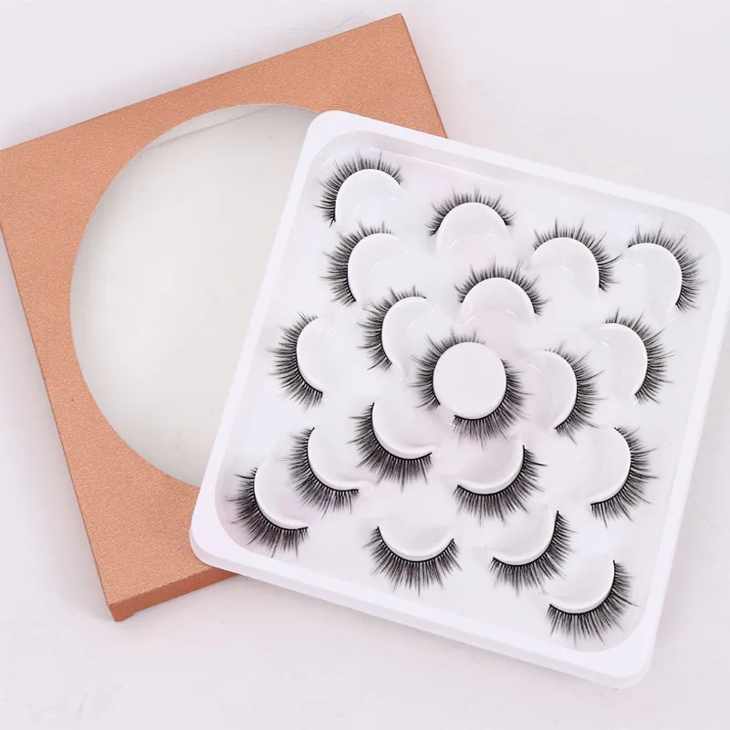 

New 3D 5 Pairs Mink Eyelashes extension make up natural Long false Lashes fake eye Lashes mink Makeup wholesale faux cils