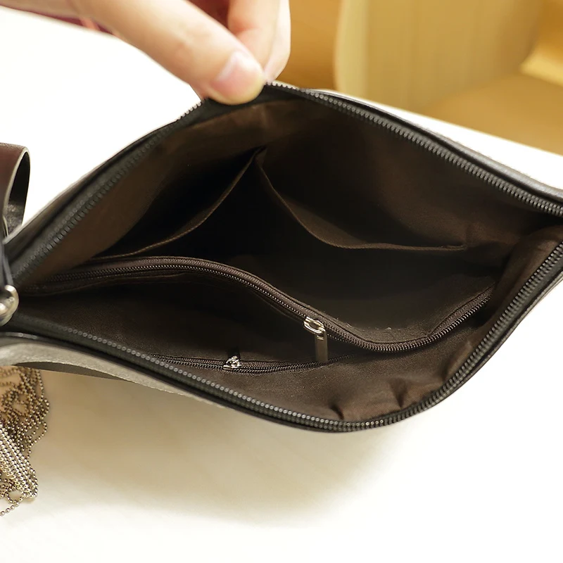 Модная женская сумка-клатч с цепочкой и кисточками сумки через плечо для женщин