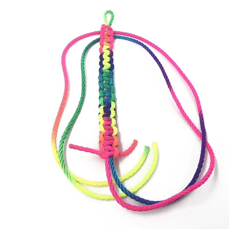 Игрушки Монтессори 160 см для детей радужные веревки пальцев игровые игрушки Ztringz