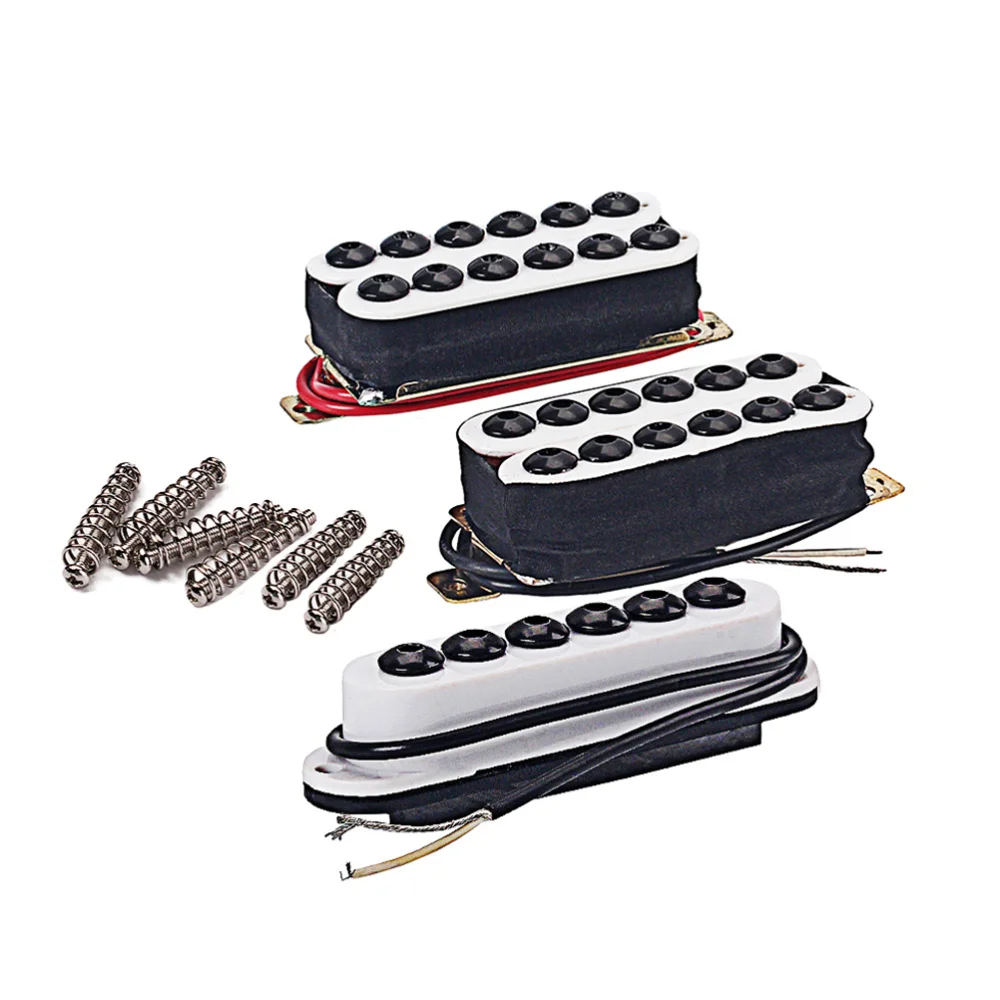 

1 Set GMC11A Ceramic Electric Guitar Humbucker Double Coil Pickups for Guitar Parts (White)