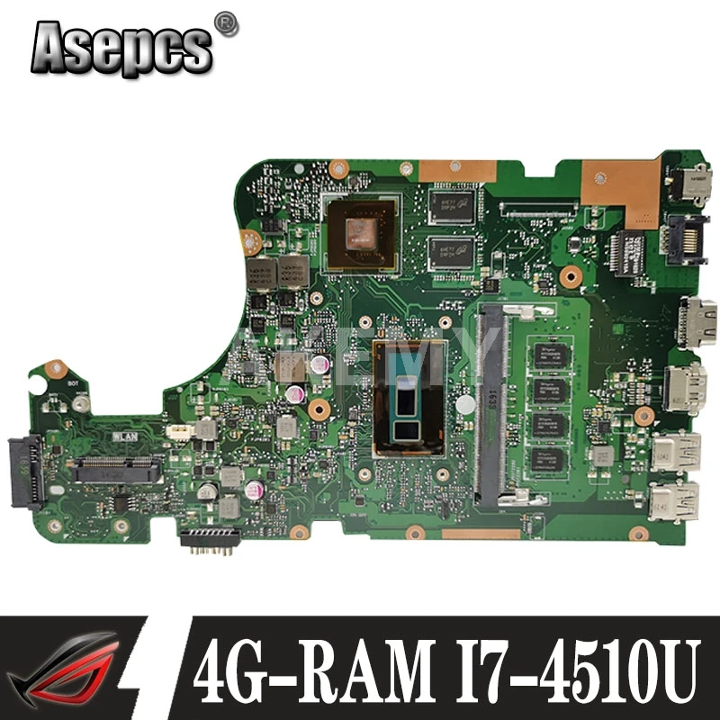 Asepcs X555LD материнская плата для ноутбука Asus X555LP X555LA X555L X555 тестовая Бортовая 4G RAM I7
