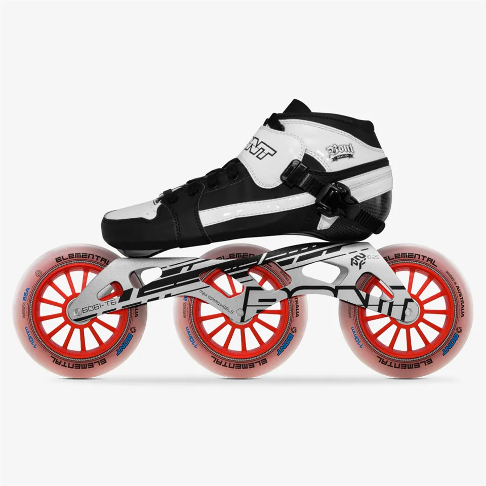 Профессиональные скоростные роликовые коньки Bont Pursuit 3*90/100/110 мм из углеродного