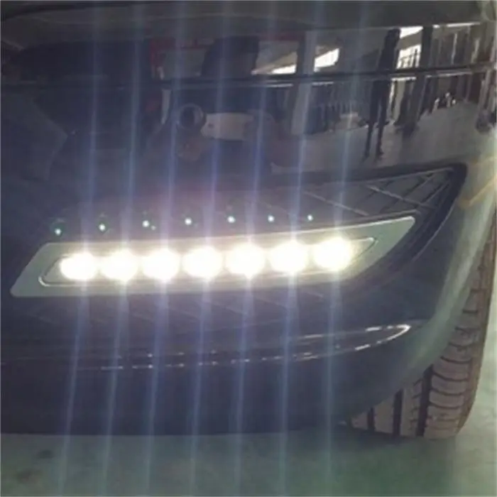 

2Pcs Car LED DRL Fog Lamp Decoration Running Light For Mercedes Benz viano 2011 2012 2013 2014 12V Daytime Car Light