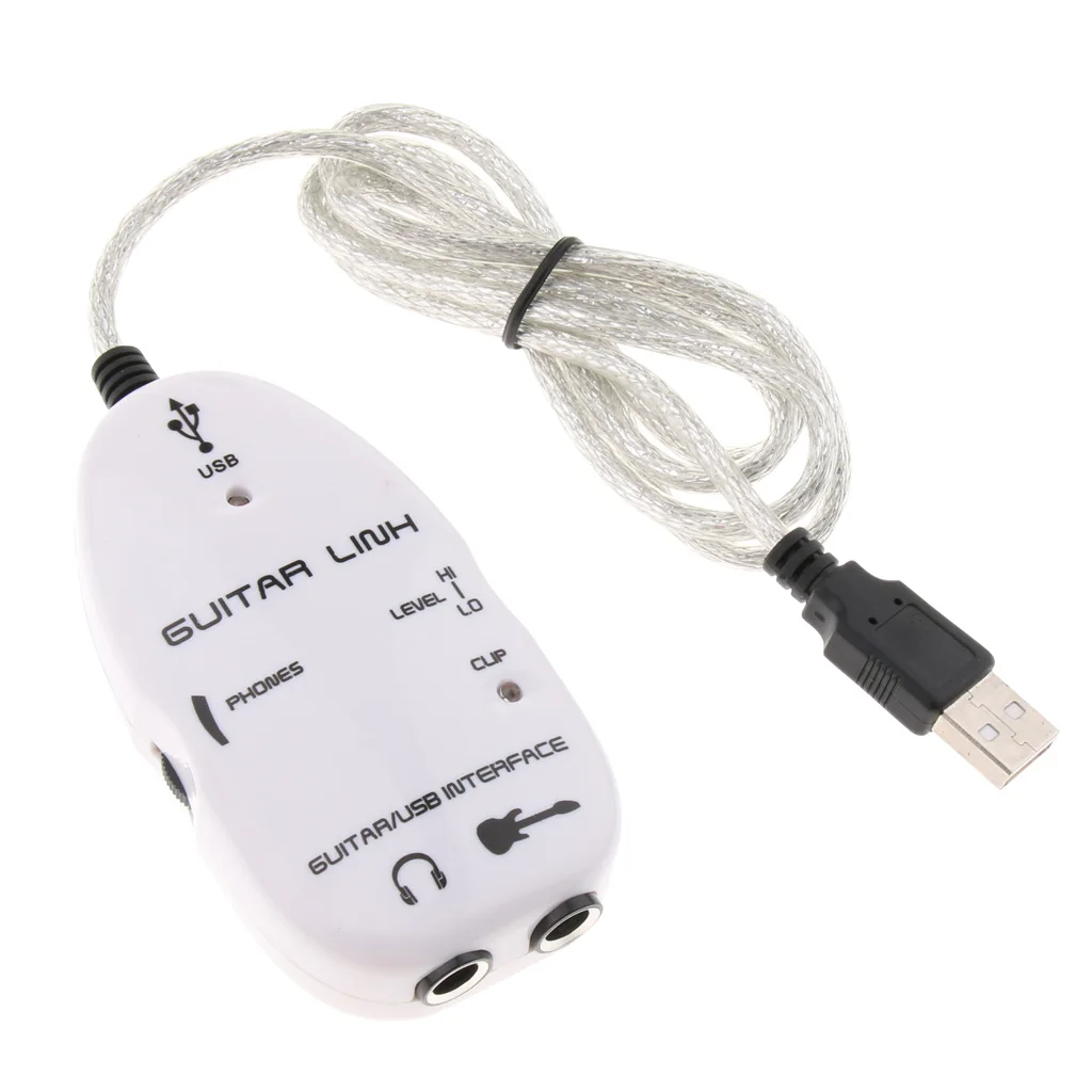 

Переходник с гитары на USB интерфейса аудиоадаптер для записи ПК ноутбука