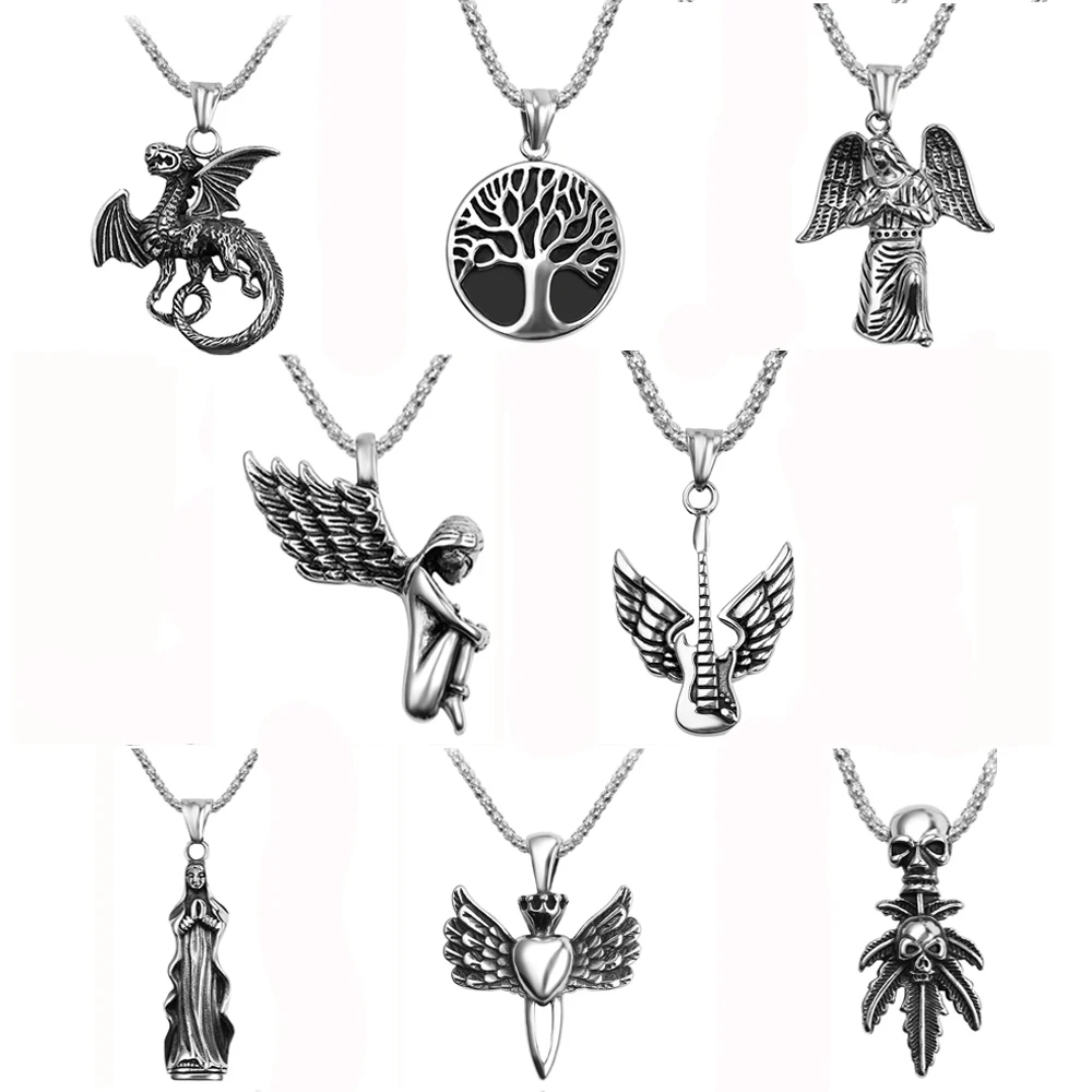 Оптовая продажа 10 шт. Дева Мария сердце крыло фотоэлемент для женщин и мужчин