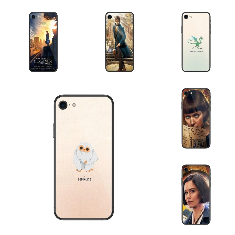 Мягкий ТПУ чехол Coque Cover для iPhone 11 12 Mini Pro 5 5S SE 5C 6 6S 7 8X10 XR XS Plus Max Фантастические звери