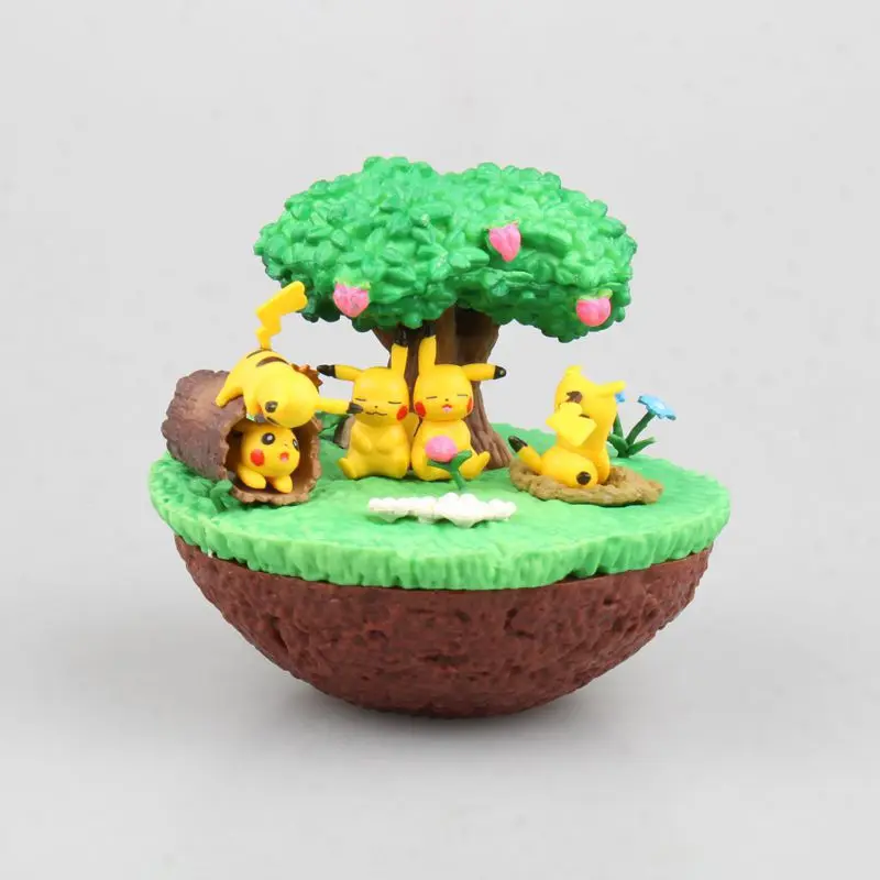 

Pokemon Generation Large Elf Ball Pikachu Scene Pokémon PVC Box Egg Movie Children's Toys Anime Doll Decoration Doll Model Gift