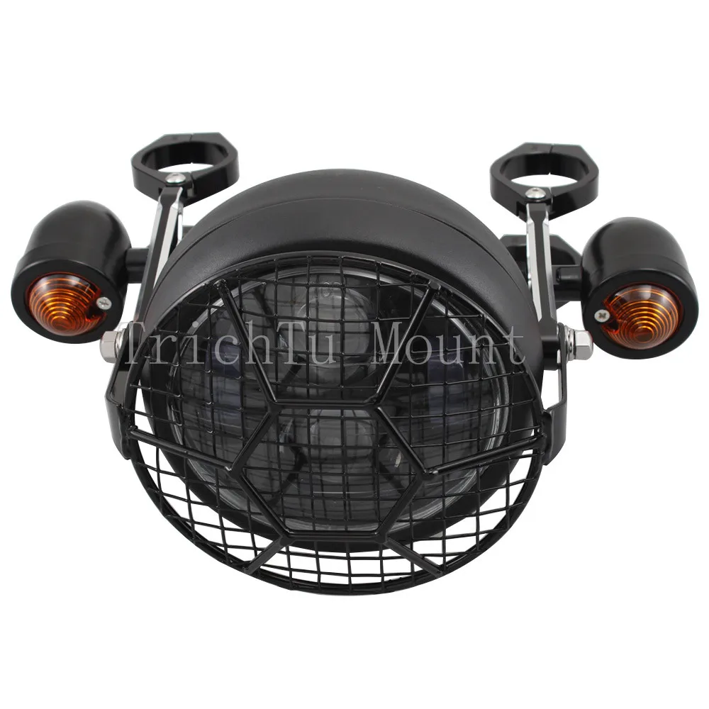 Кронштейн для крепления фары мотоцикла 39 мм с отверстием указателя поворота |