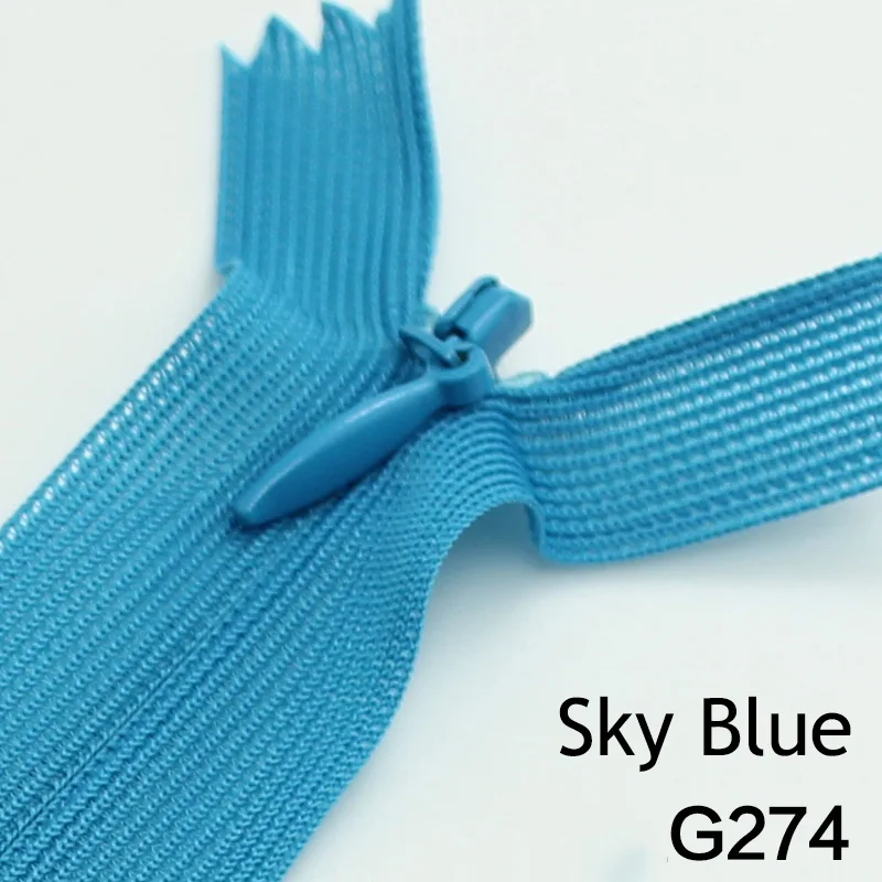 Невидимая молния Meetee 25 см/30 см/40 см скрытая задняя юбка подушки 3 # нейлоновые