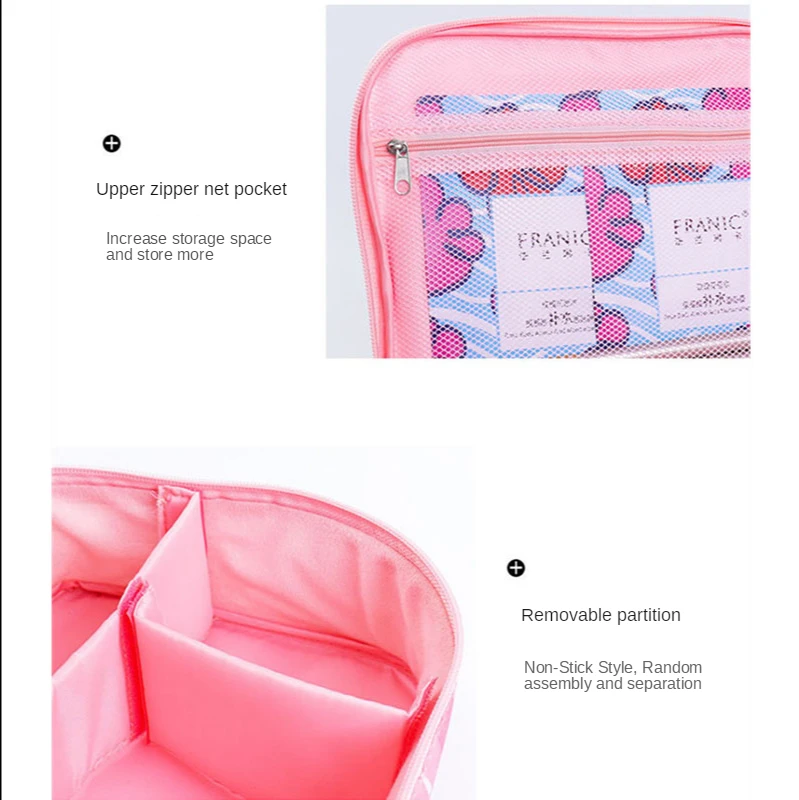 

Portable Storage Bag Beach Cosmetic Organizer Bathroom Toiletries Packaging Handbag Women Necessaire Ziplock Package Household