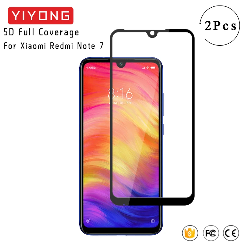 Стекло YIYONG 9D с полным покрытием для Xiaomi Redmi Note 7 8 8T 6 5 Pro закаленное стекло защиты