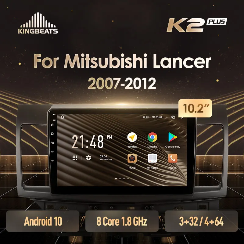 KingBeats штатное головное устройство For Mitsubishi Lancer 10 CY 2007 2012 GPS автомагнитола на