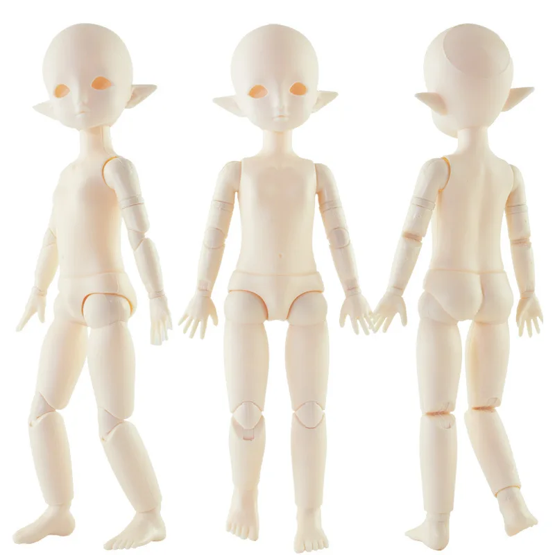 1/6 Bjd кукла 28 см эльф голубые глаза макияж голова 22 шарнир белая кожа игрушки для