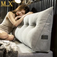 mx washable long bedside cushion with filling modern simplicity triangle sofa cushion pillow single double home back cushion a8