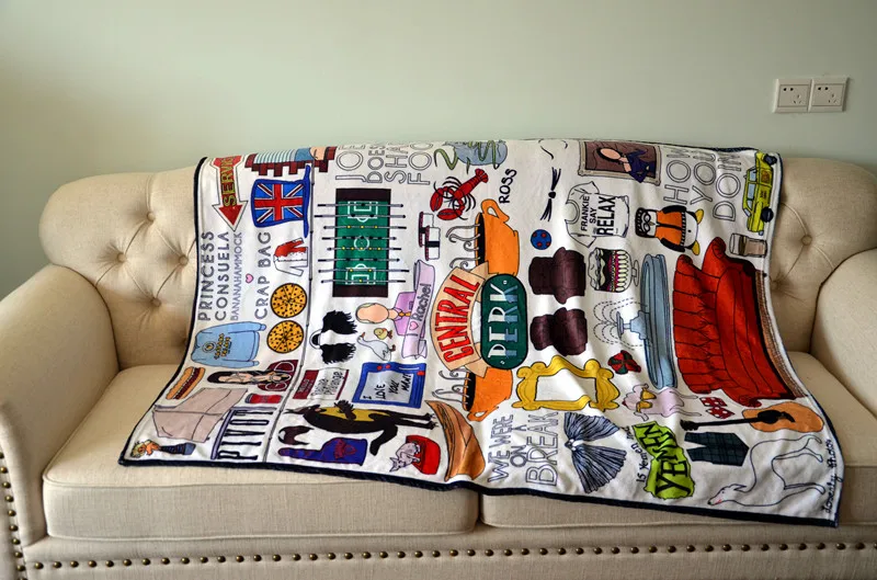 ТВ серии друзья Central perk Hugsy мягкие покрывала для кресла Nap пледы Одеяло декор Хэллоуин одеяло в стиле Косплей Опора Рождественский подарок