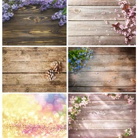 zhisuxi vinyl custom photography backdrops flower and wood planks theme photography background dst 1035