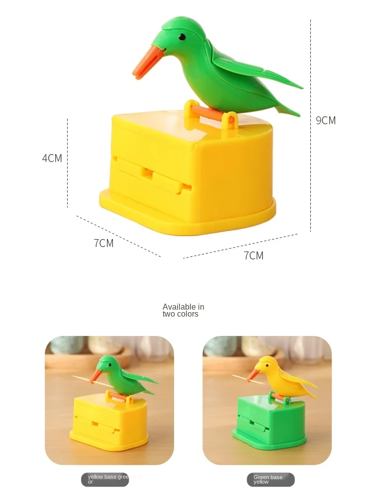 Коробка для зубочисток подушечки с птицами размером долбящий кнопочный