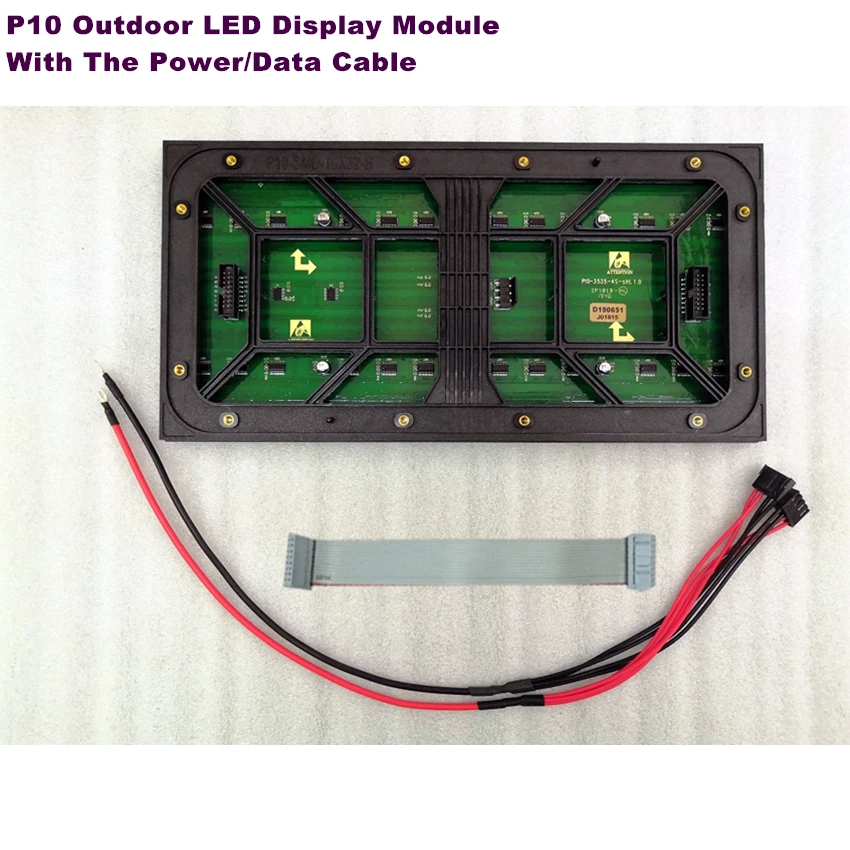 Светодиодный экран наружный модуль P10 полноцветный RGB 3 в 1 SMD3535 1/фотография 320x160 мм
