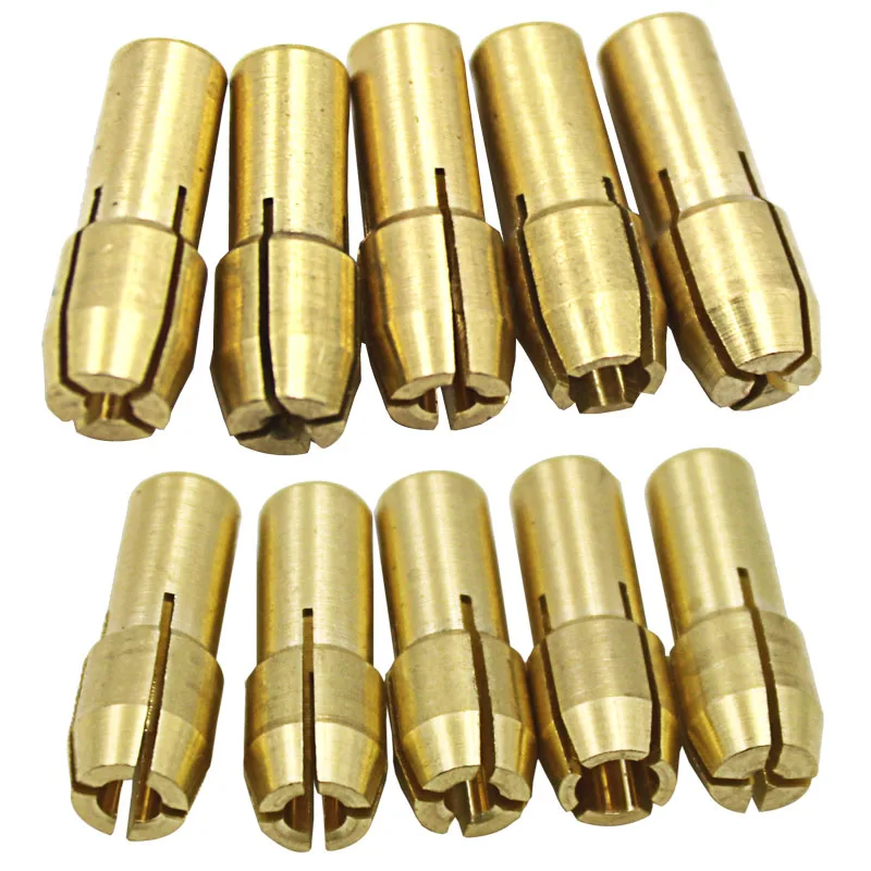 

10Pcs 3.2mm Mini Drill Chucks Adapter Dremel Mini Drill Chucks Adapter Brass Collect For Rotary Power Tool Accessories