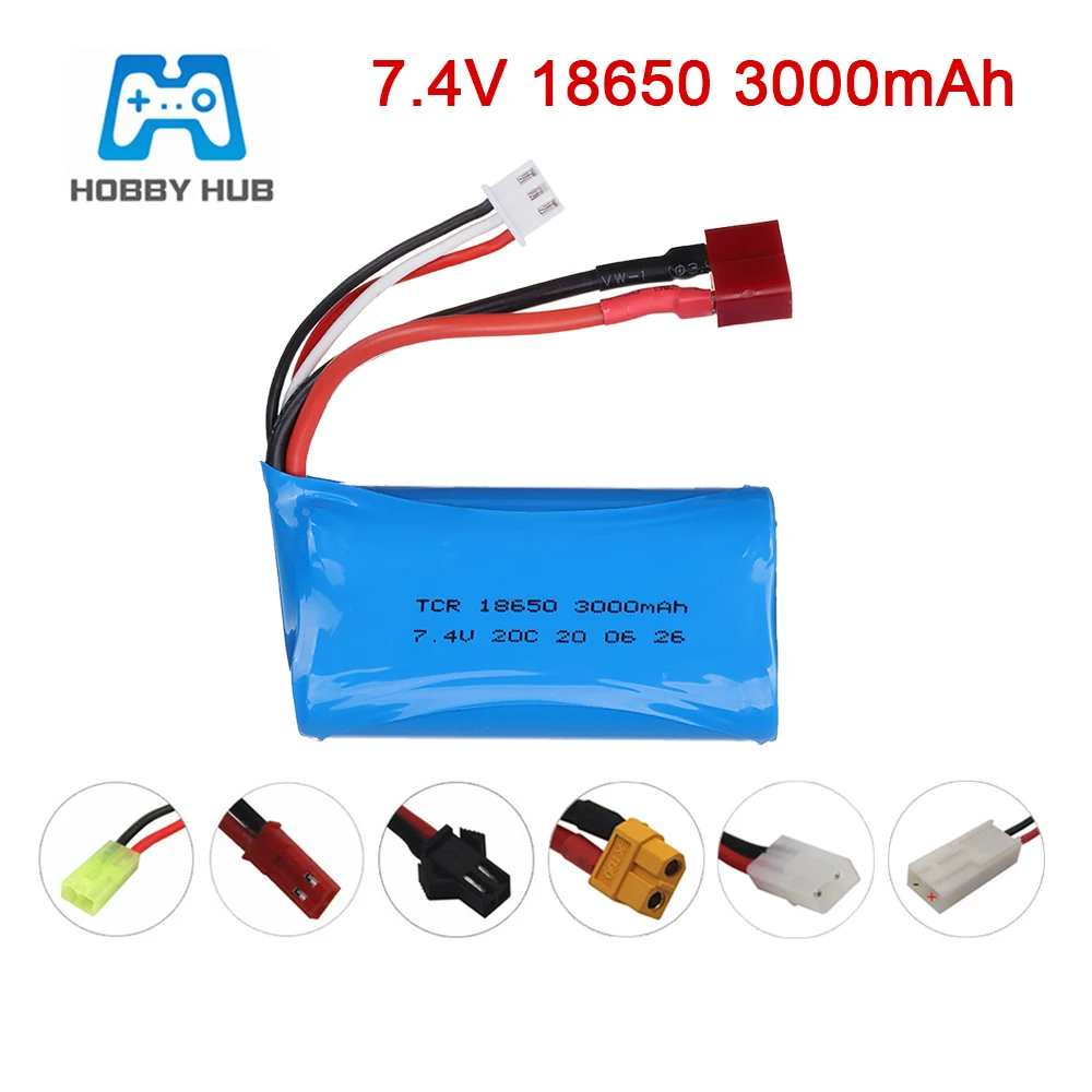 Аккумулятор R/C 7,4 В 1500 мАч 18650 lipo для Udi U12A Syma S033g Q1 H100 H101 H102 H103 FT009