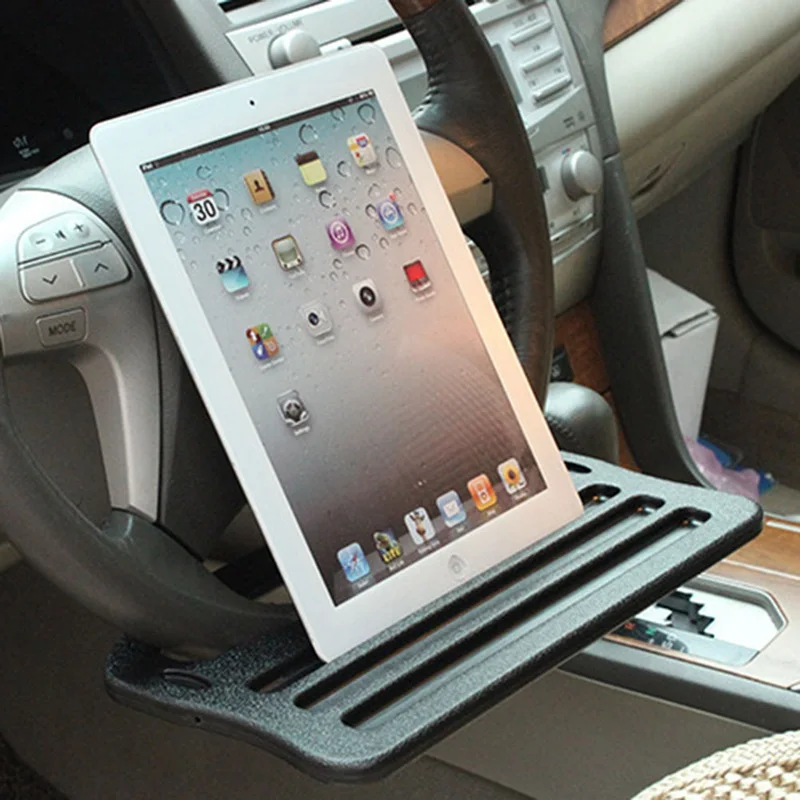 universal car laptop stand desk dining table clip auto steering wheel tray drink holder desk table free global shipping