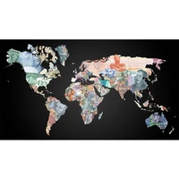 money world map 5d diy diamond painting embroidery full square moasic hanging canvas wall art home decor