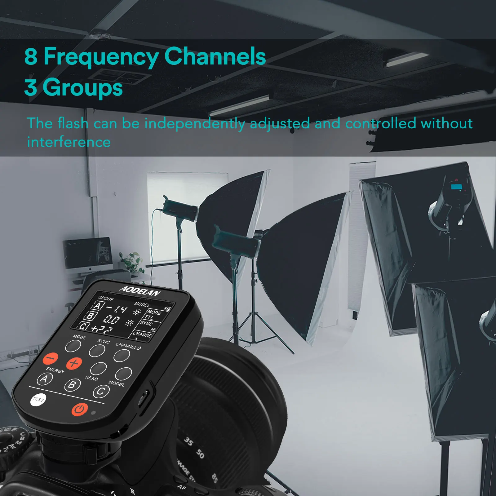Беспроводной триггер вспышки AODELAN E4 TTL для Profoto A1 A1X B2 B10 B1X D1 D2 Pro-10 Заменяет пульт