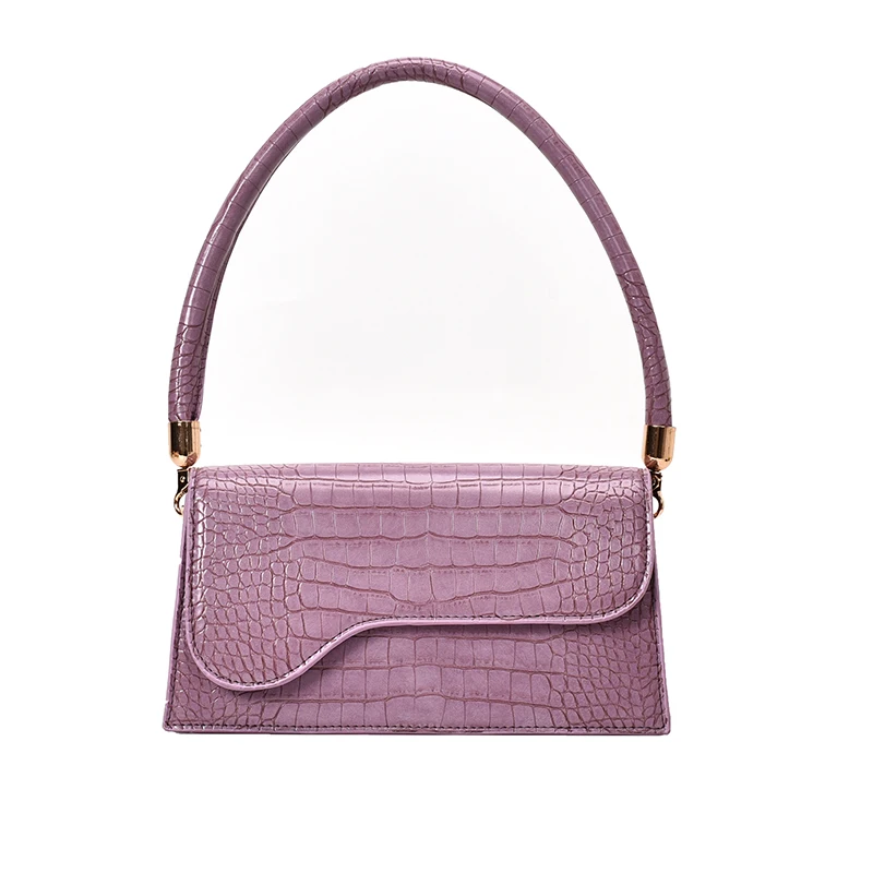 

Small PU Leather Crossbody Bags For Women 2021 Shoulder Handbags Female Simple Travel Armpit Bag Crocodile Pattern