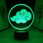 Светодиодный ночсветильник с логотипом аниме Fire Cloud, акриловая Настольная лампа для манги, украшение для детской спальни, ночсветильник в подарок на день рождения