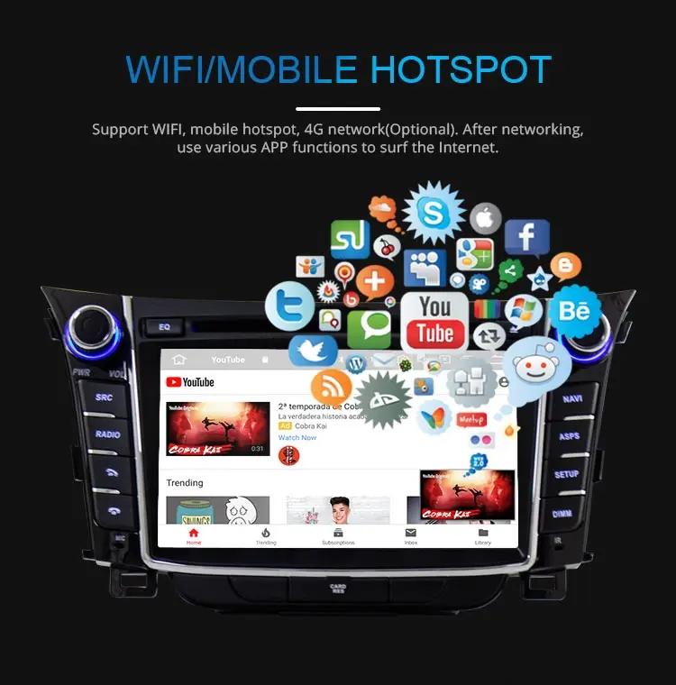 JDASTON Android 9,0 автомобильный dvd-плеер для hyundai I30 Elantra GT 2012- wifi Мультимедиа gps стерео 2 Din Автомобильный магнитофон