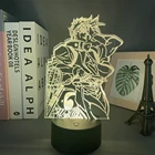 3d-лампа в стиле аниме, декоративная лампа для спальни с рисунком невероятных приключений Джоджо, подарок на день рождения, ночсветильник со светодиодной подсветкой Джозефа Джоджо