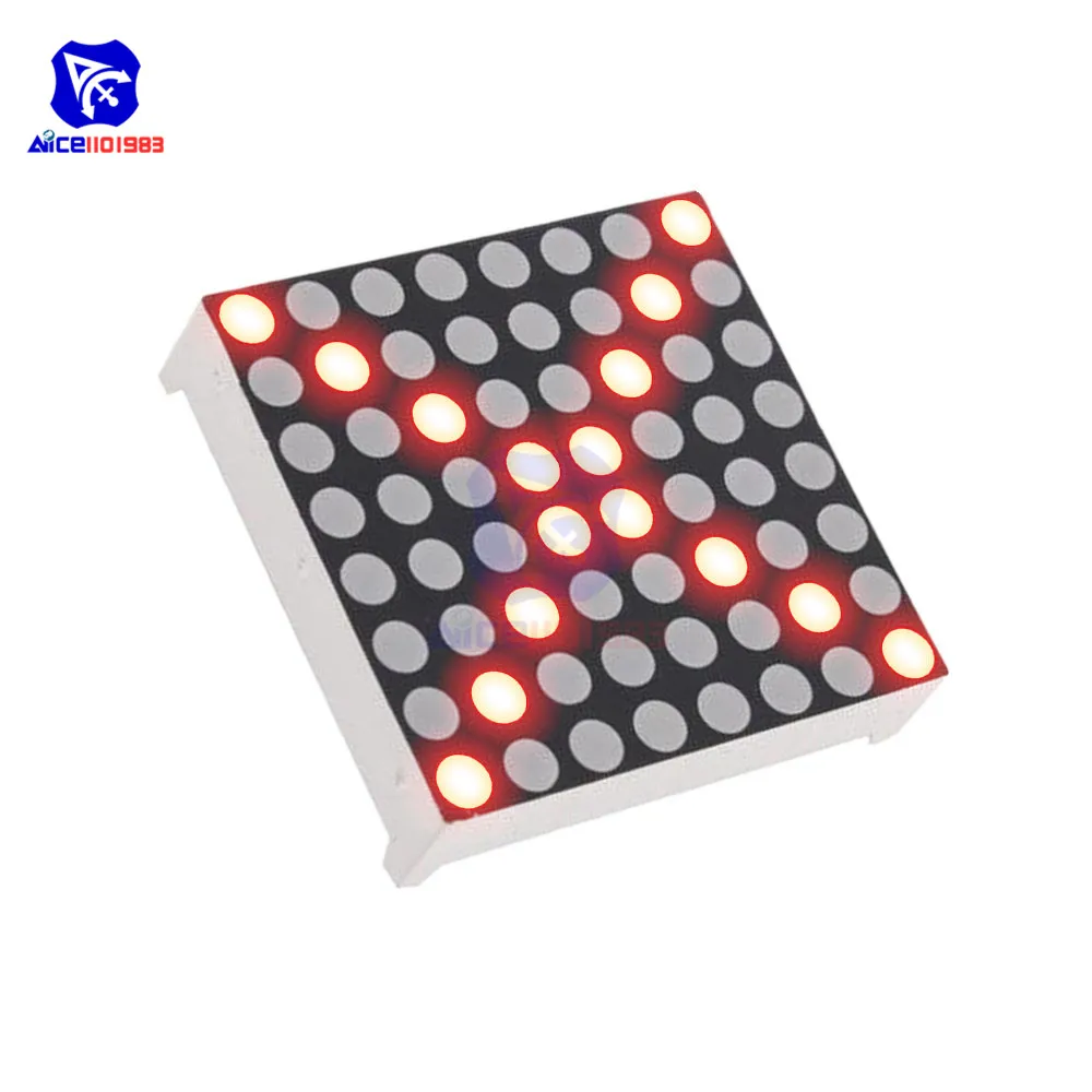Diymore 8x8 красный светодиодный матричный диаметр 3 мм. Общий анод светодиодный модуль платы для Arduino