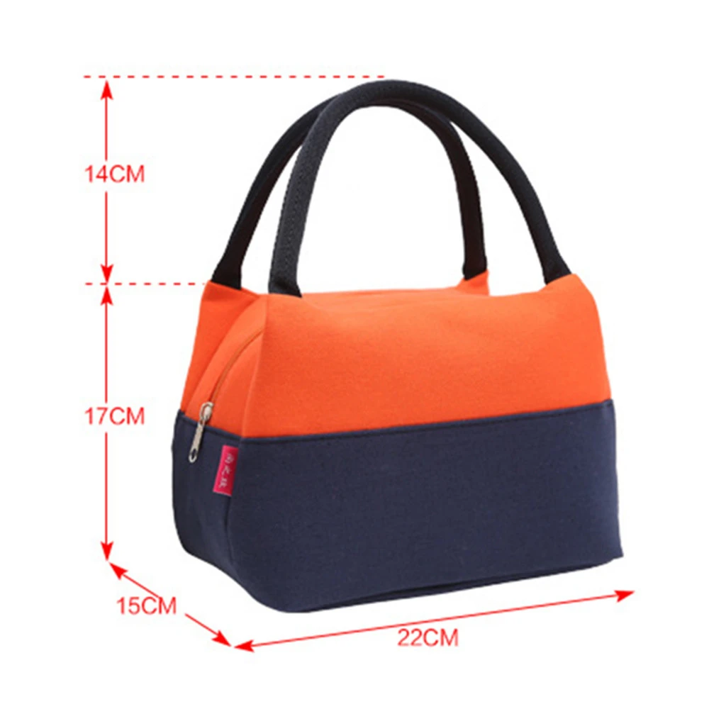 Симпатичная Портативная сумка для еды парусиновая еда девочек школьников женщин