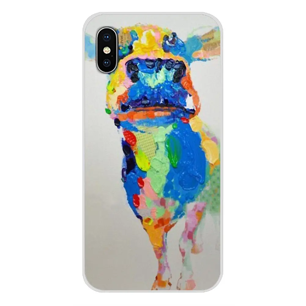 Для huawei G7 G8 P7 P8 P9 P10 P20 P30 Lite Mini Pro P Smart Plus TPU Чехлы для животных крупного рогатого скота корова Акварельная живопись - Цвет: images 11