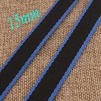 webbing blue black webbing purse strap 15mm thin woven ribbon webbing purse bag purse straps leash diy