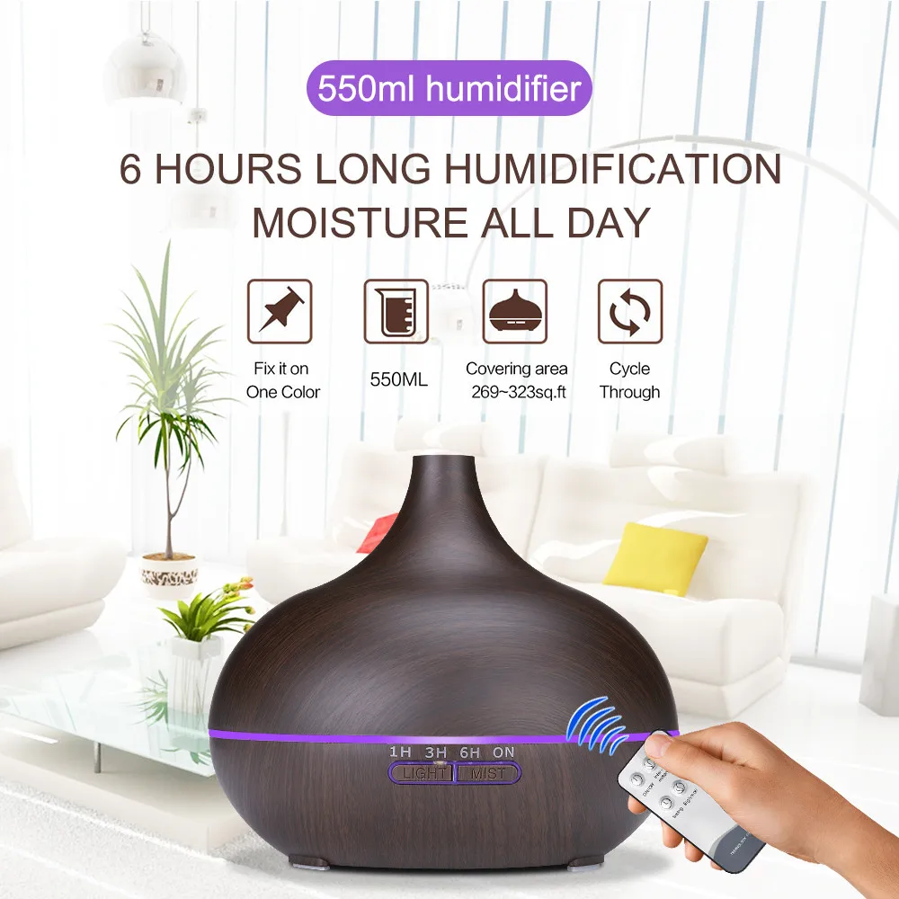 550MLWifi Smart APP пульт дистанционного управления Conteol увлажнитель воздуха диффузор