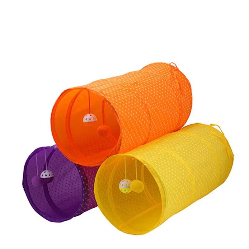 Складная точка Забавный туннель для домашних животных котёнок Кот игрушка