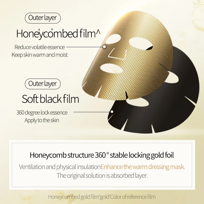 VENZEN увлажняющая Антивозрастная 24k Золотая маска для ухода за кожей лица сужающая