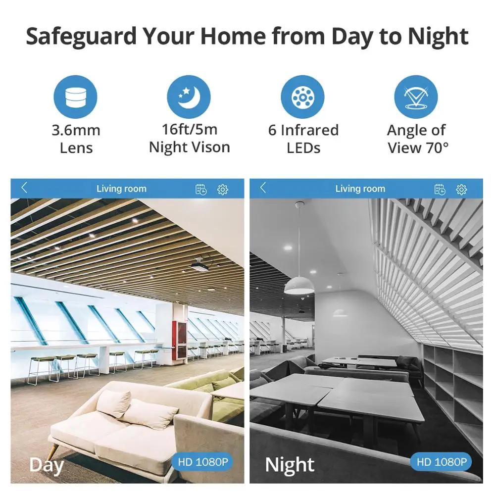Детская ip камера безопасности Wi Fi беспроводная мини Сетевая наблюдения Wifi 1080P