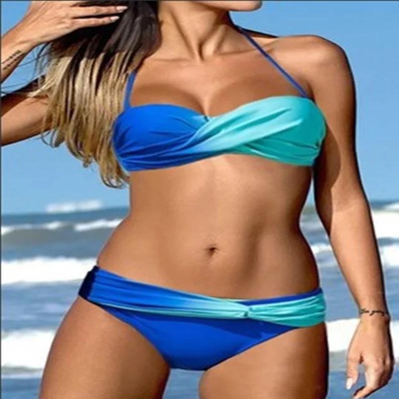 

2022 Sexy Bikini With Push Up Women Swimwear Female Large Swimsuits Girls Bikinis Set For Beach Wear Swim Bathing Suit Summer