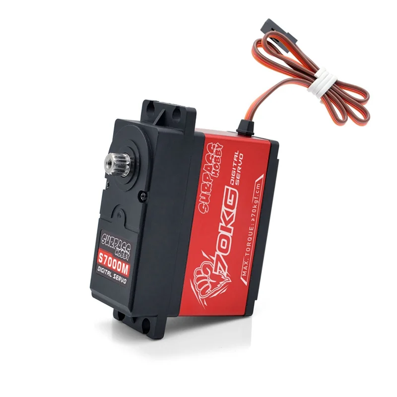

Wholesale 2PCS SURPASS HOBBY 70KG Torque Car Model Steering Metal Gear Servo Brushless Motor Servo for 1/5 RC Car Crawler RC