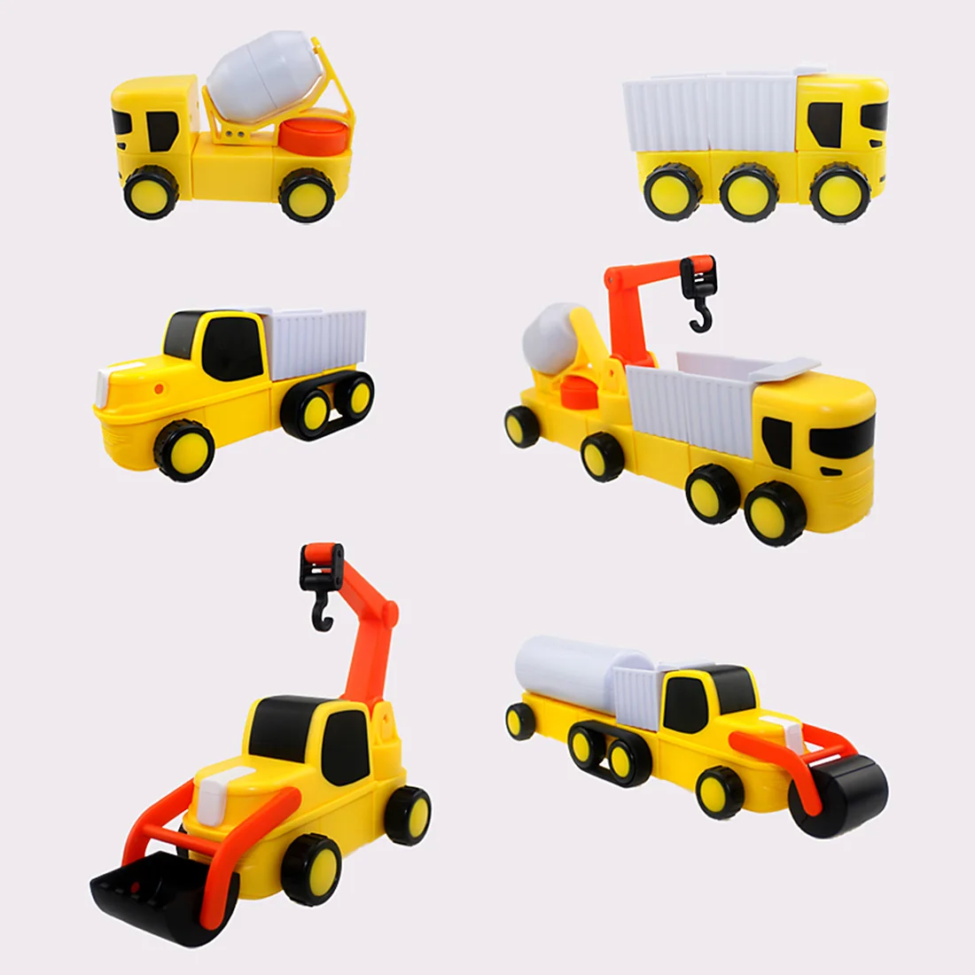 

20Pcs Magnetic Car Vehicle Construction Engineering Building Blocks Educational Toy Set for Kid Christmas Gift 2019 New Arrival