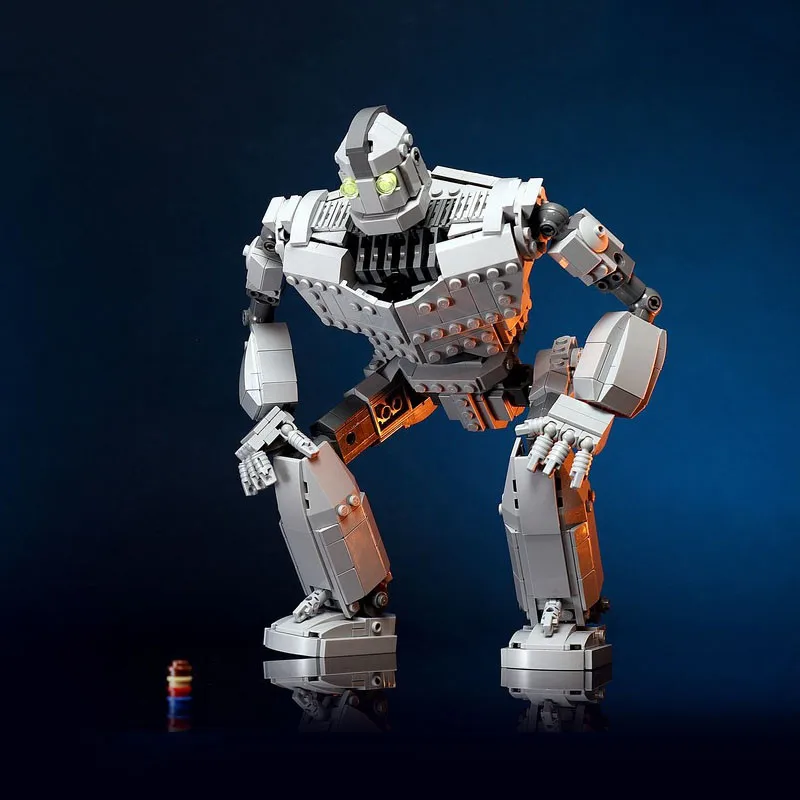 

New 818PCS MOC-14898 Iron Robot High-Tech Fit High-Tech Robot Voltron Giant Model kit Building Blocks Bricks Kid Toy Boy Gift