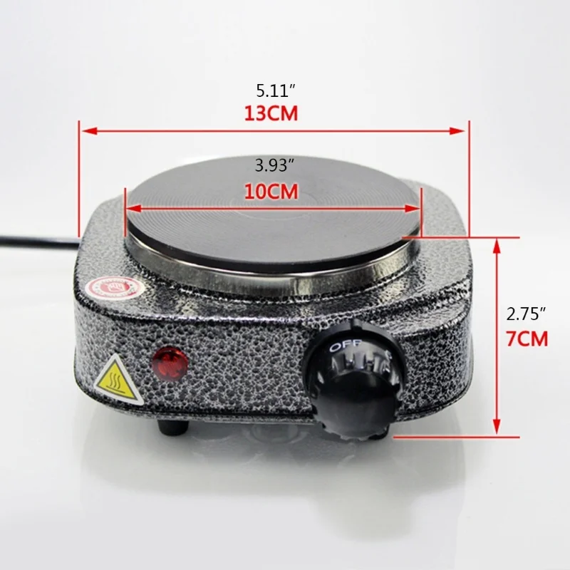 

Portable Electric Burner 500W Single Stove Mini Hotplate Adjustable Temperature Furnace Home Kitchen Cook Coffee Heater Cooker D