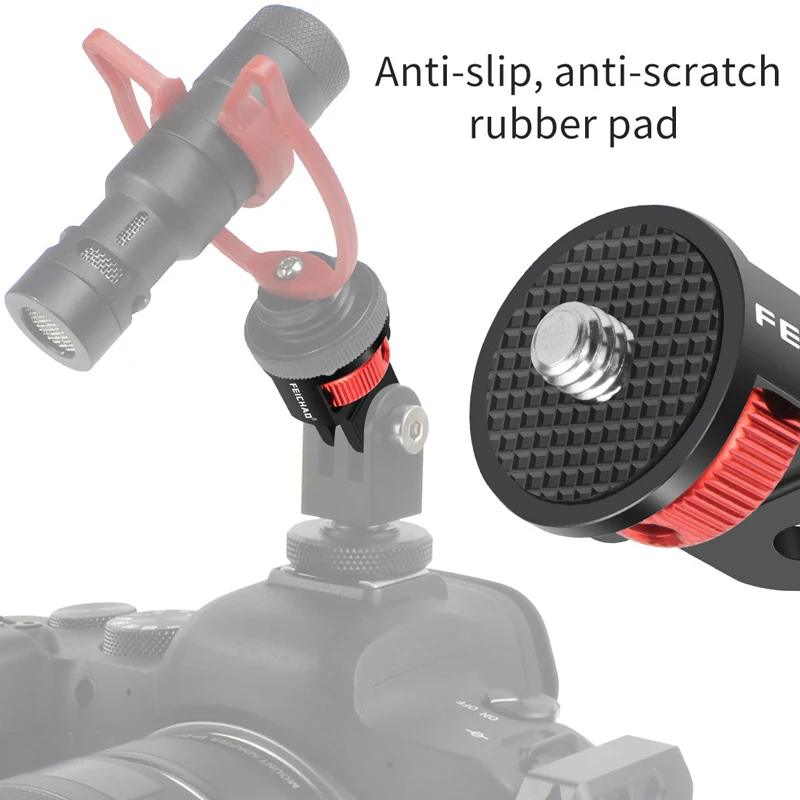 Алюминиевый 1/4 дюймовый Винтовой Адаптер для штатива вращающийся на 360 градусов