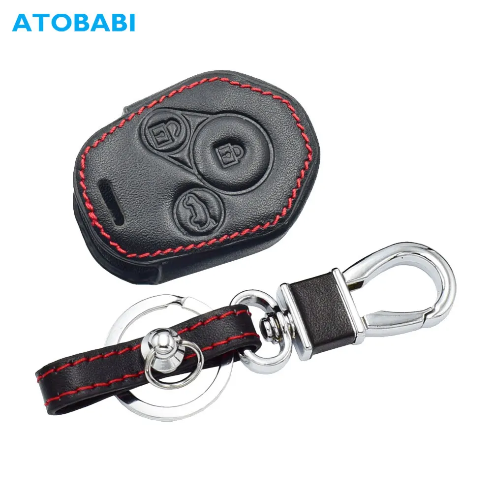 Кожаный чехол для автомобильных ключей Subaru Forester Impreza Outback Legacy Tribeca B9 Liberty Baja с 3