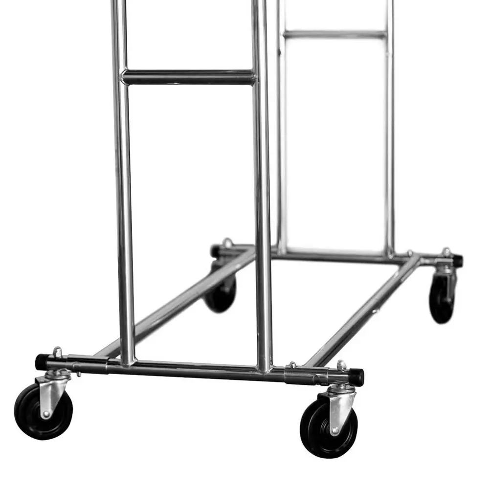 

Portable Double-bar Steel Clothes Rack Silver 130 x 56 x 165cm TB Sale