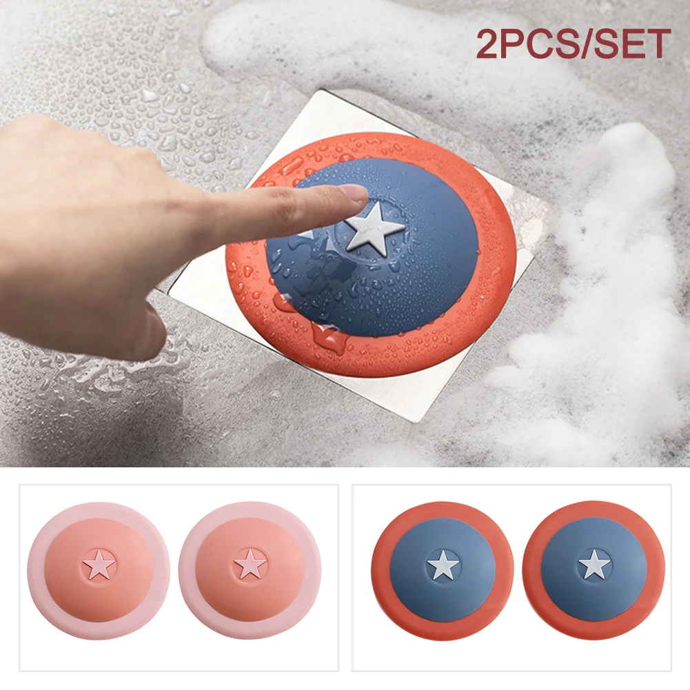 

2pcs/set 10cm Prevents Clogs Plug And Play Kitchen Sink Drainer PP Hotel Flexible Home Bathroom Toilet Easy Install Food Debris