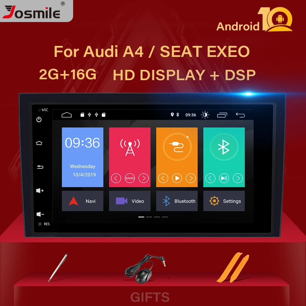 

Автомобильный радиоприемник IPS Android 10, DVD для Audi A4 B6 B7 S4 B7 B6 RS4 B7 SEAT Exeo 2002-2008, мультимедиа, GPS-навигация, стерео головное устройство
